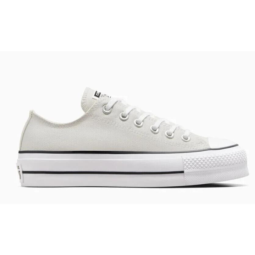 Womens Converse Chuck Taylor All Star Lift Platform Barely Grey Canvas Shoes