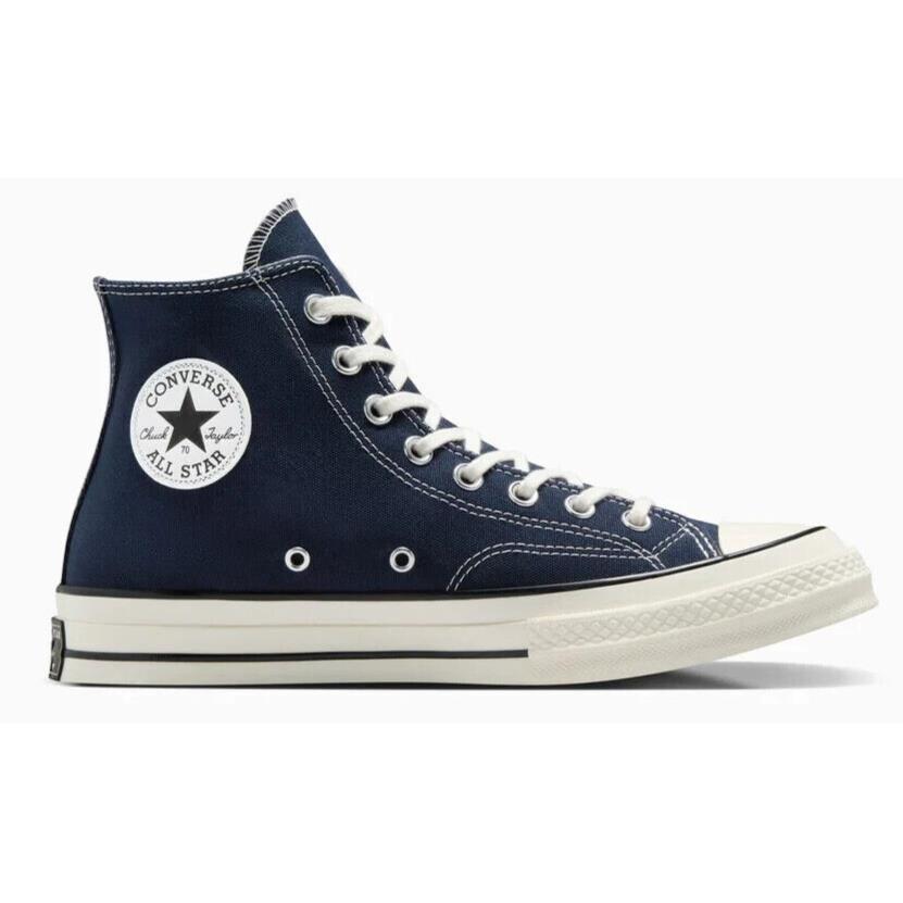 Womens Converse Chuck 70 Obsidian Egret Black Canvas Shoes - Blue