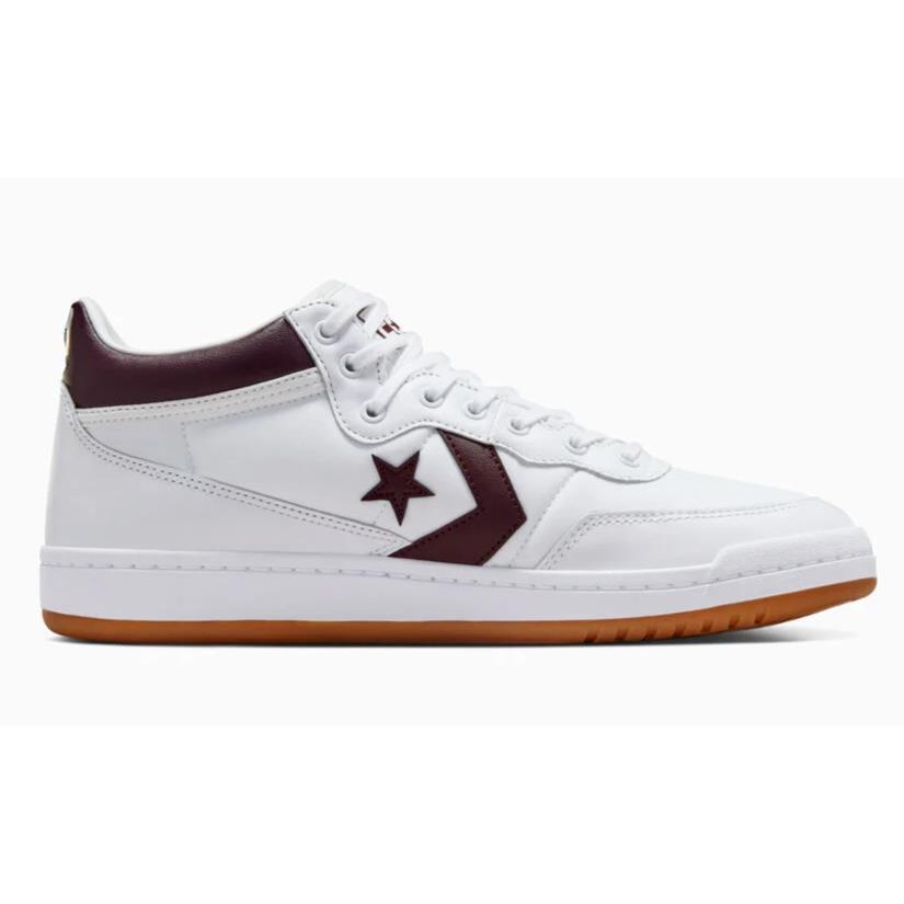 Mens Converse Cons Fastbreak Pro White Bloodstone Leather Shoes