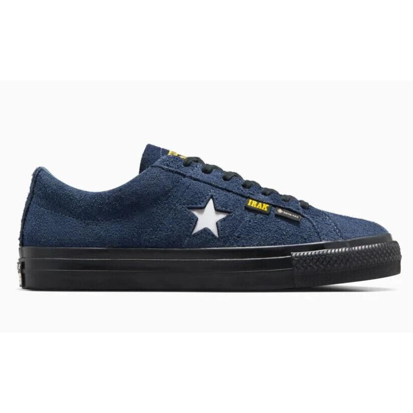 Mens Converse X Irak Nyc One Star Pro Navy Black Suede Shoes - Blue