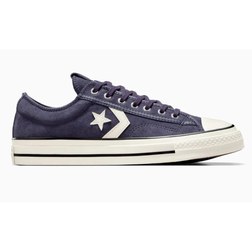 Mens Converse Star Player 76 Shadow Purple Egret Black Suede Shoes