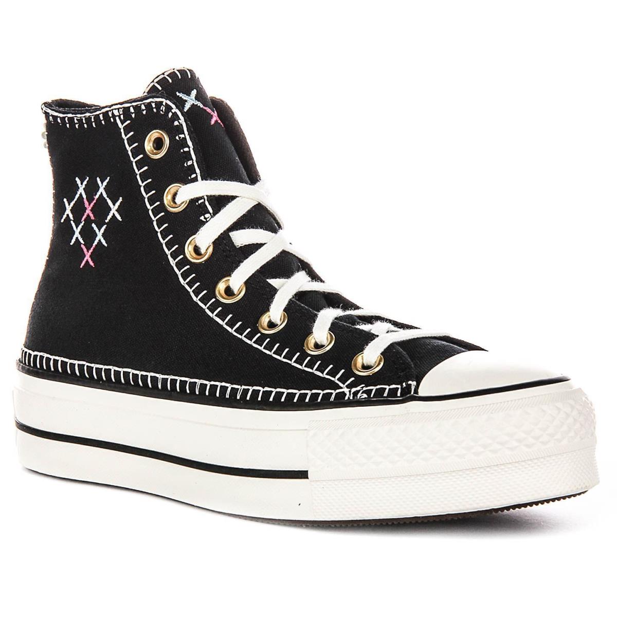 Converse A08731C Hi All Star Crafted Womens Sneakers Black Gold US 5.5 - 9.5