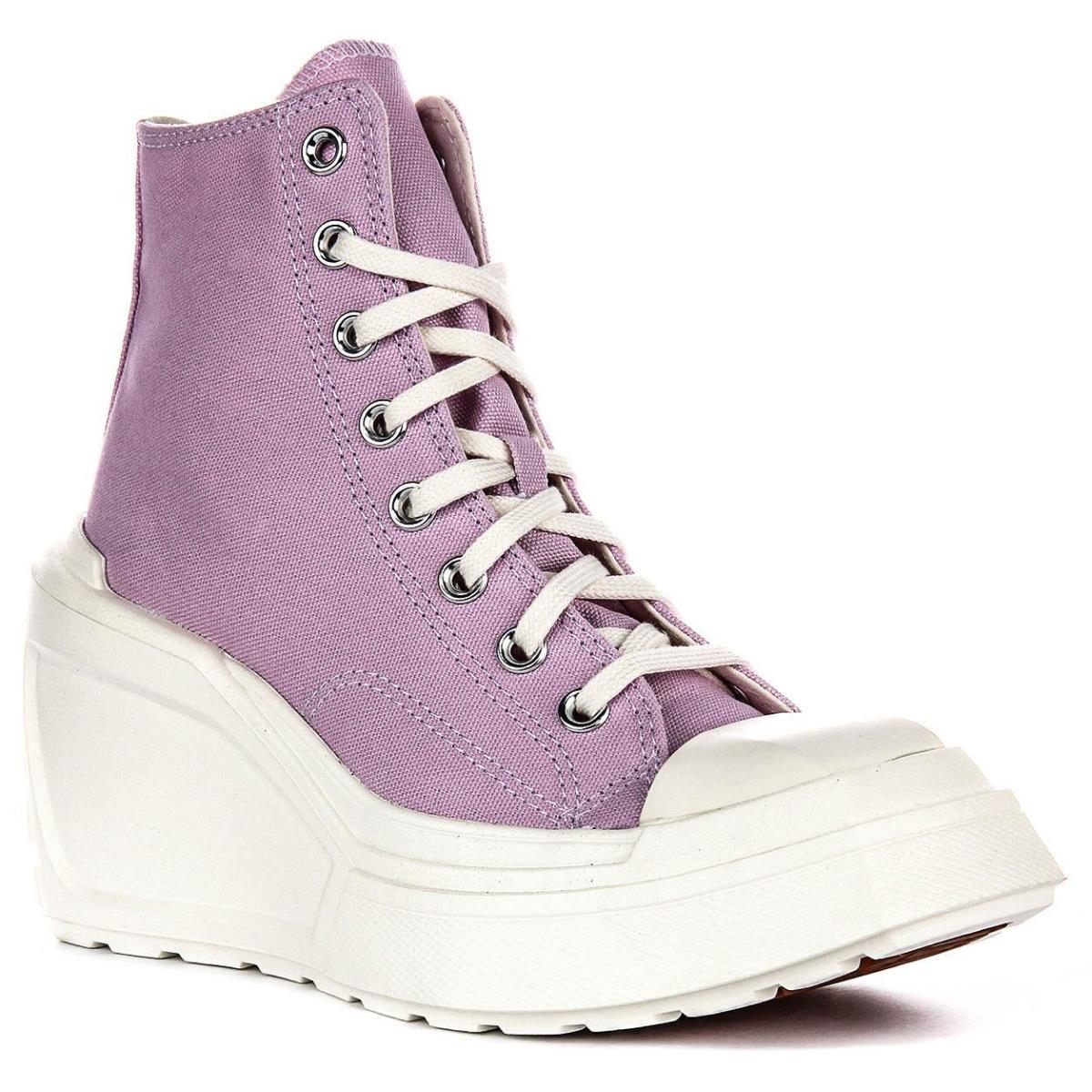 Converse A07584C Chuck Hi De Luxe Wedge Womens Sneakers Pink White US 6 - 10.5