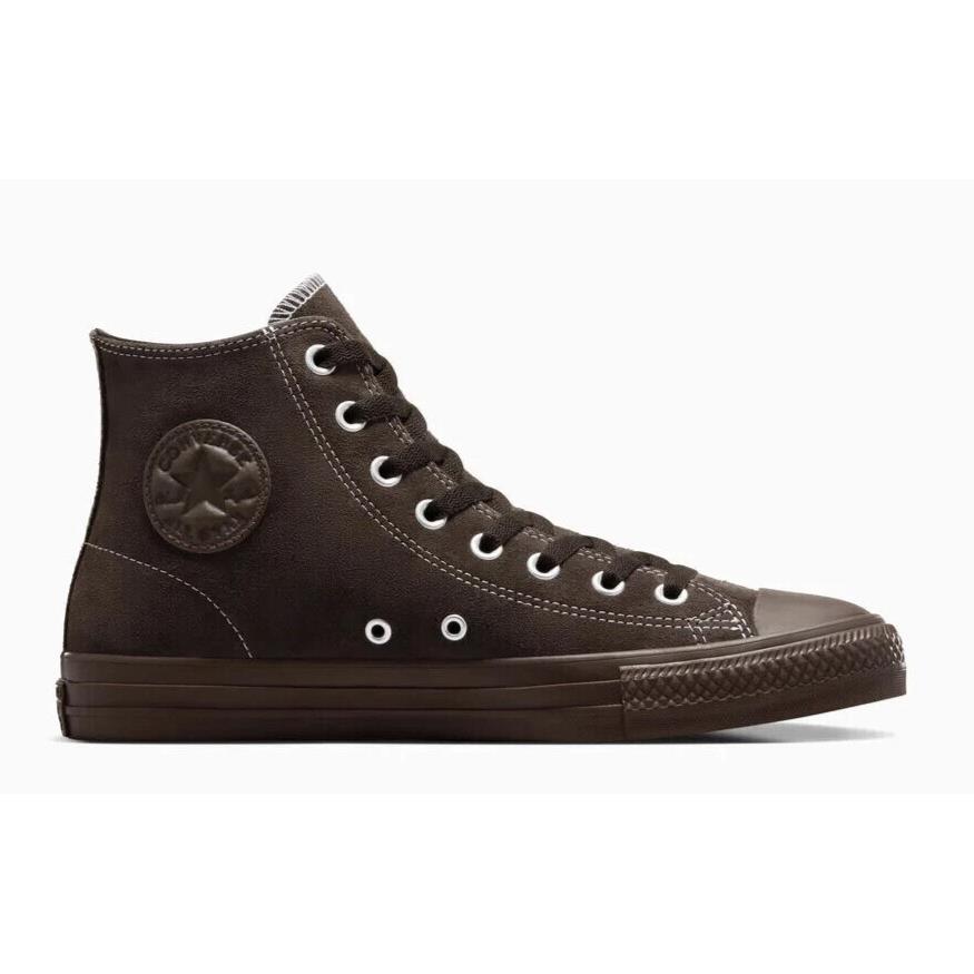 Mens Converse Cons Chuck Taylor All Star Pro Fresh Brew Brown Suede Shoes