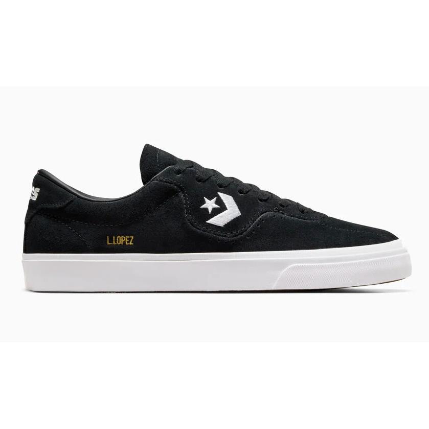 Mens Converse Cons Louie Lopez Pro Black White Suede Shoes