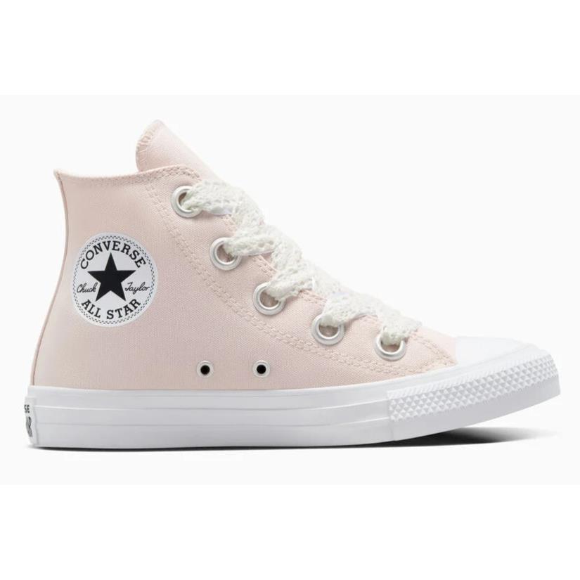 Womens Converse Chuck Taylor All Star Crochet Blush Hush White Canvas Shoes