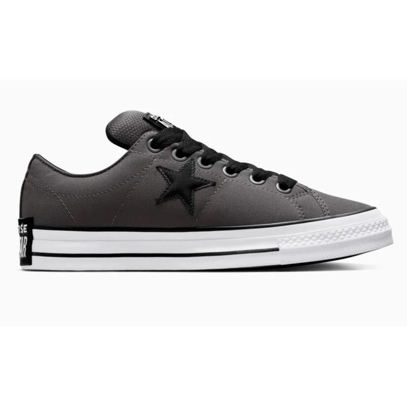 Mens Converse One Star Puff Dark Matter Black White Canvas Shoes