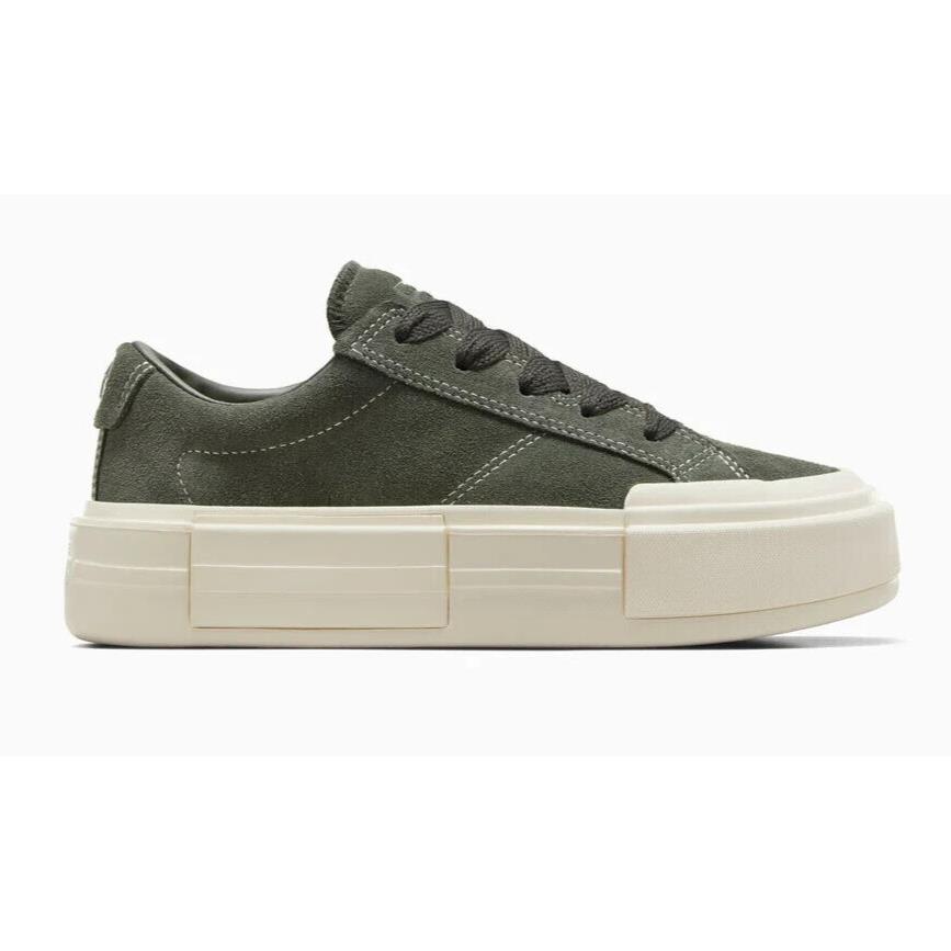 Womens Converse Cruise Cave Green Egret Egret Suede Shoes