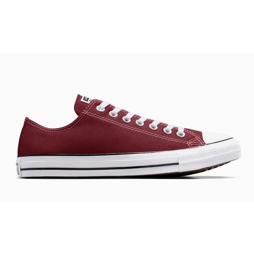 Womens Converse Chuck Taylor All Star Maroon Canvas Low Top Shoes