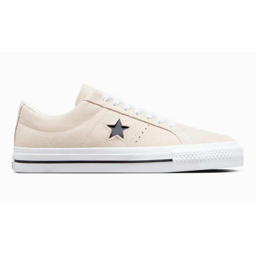 Womens Converse Cons One Star Pro Egret White Suede Shoes