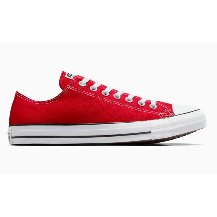 Womens Converse Chuck Taylor All Star Red Canvas Low Top Shoes