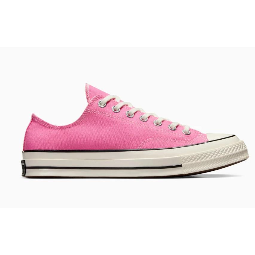 Womens Converse Chuck 70 Pink Egret Black Canvas Low Top Shoes - Pink