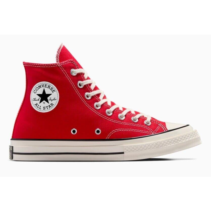 Womens Converse Chuck 70 Enamel Red Egret Black Canvas Shoes