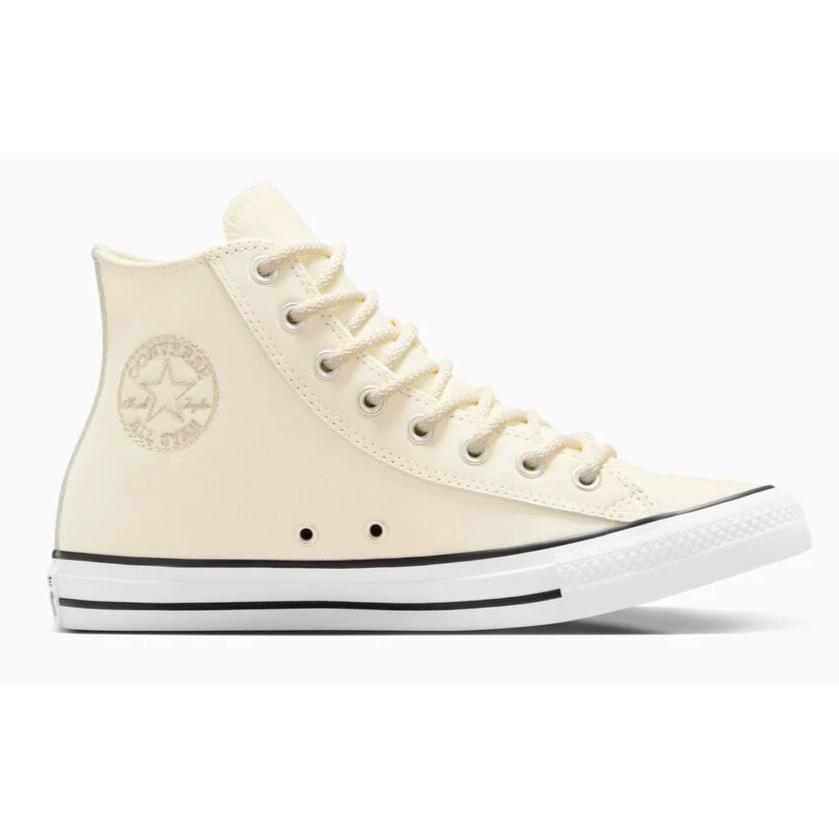 Mens Converse Chuck Taylor Star Overlay Egret Papyrus White Canvas Shoes