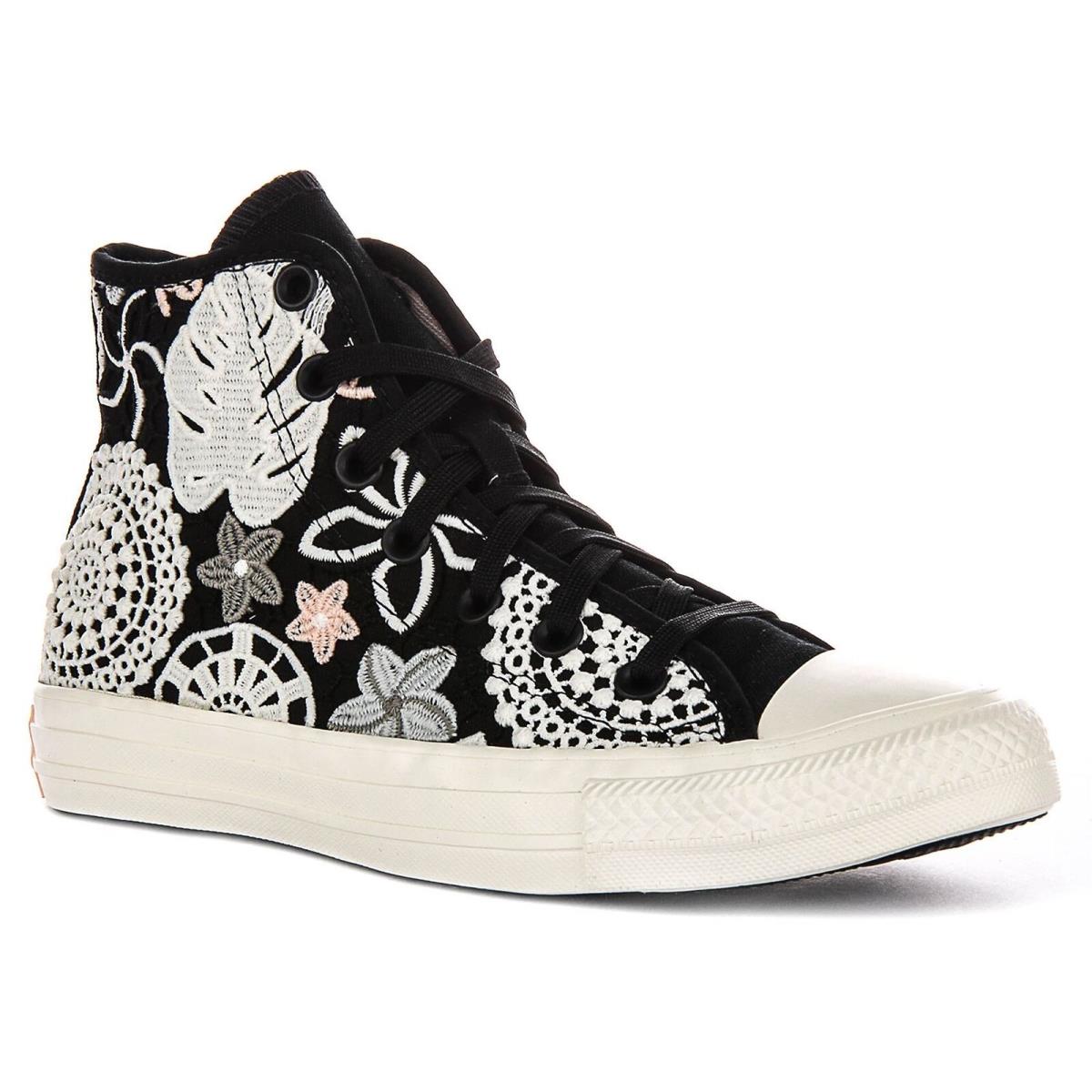 Converse A07536C All Star Hi Butterflies Womens Sneakers Black Multi US 6 - 9.5