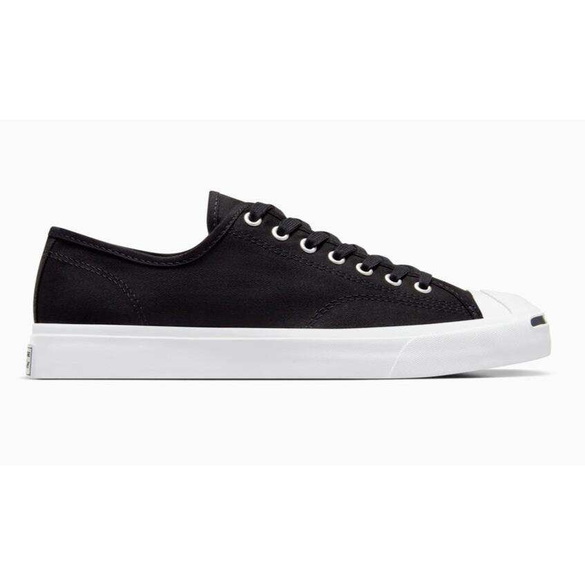 Mens Converse Jack Purcell Black White Black Canvas Shoes