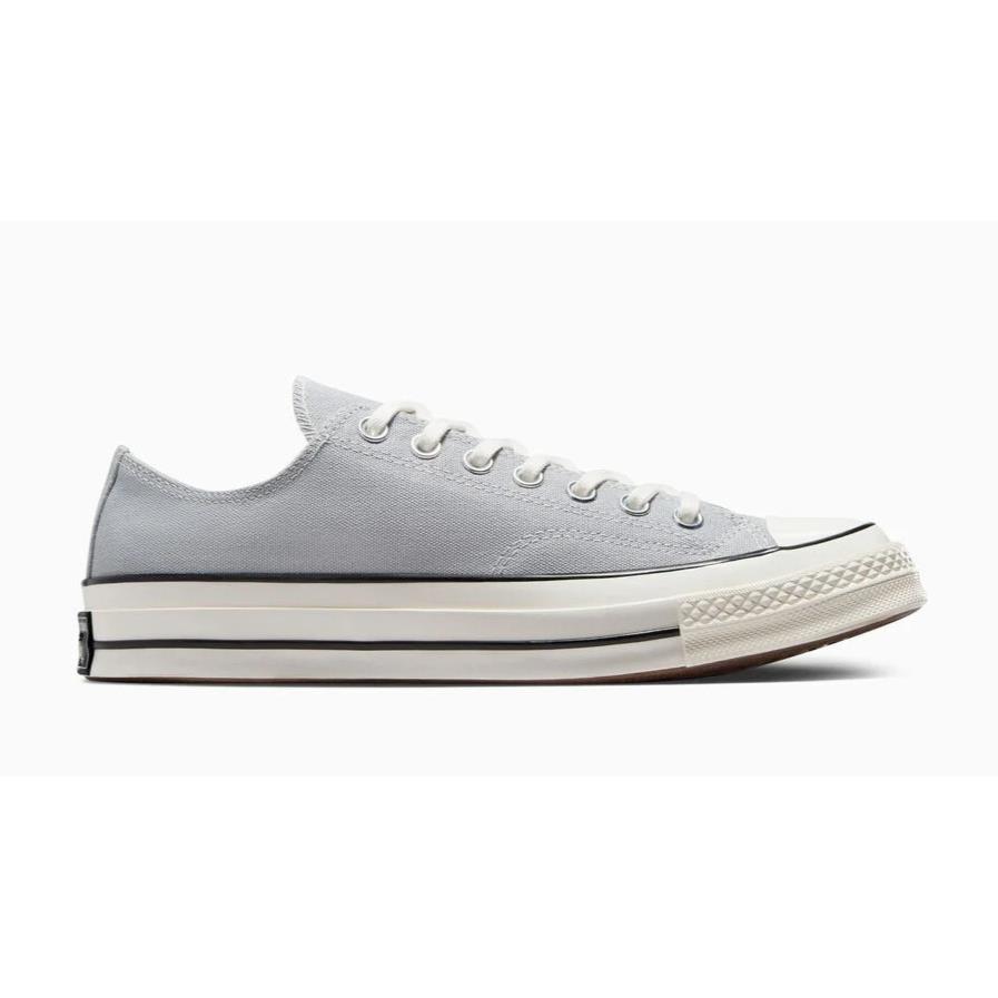 Womens Converse Chuck 70 Grey Area Egret Black Canvas Low Top Shoes