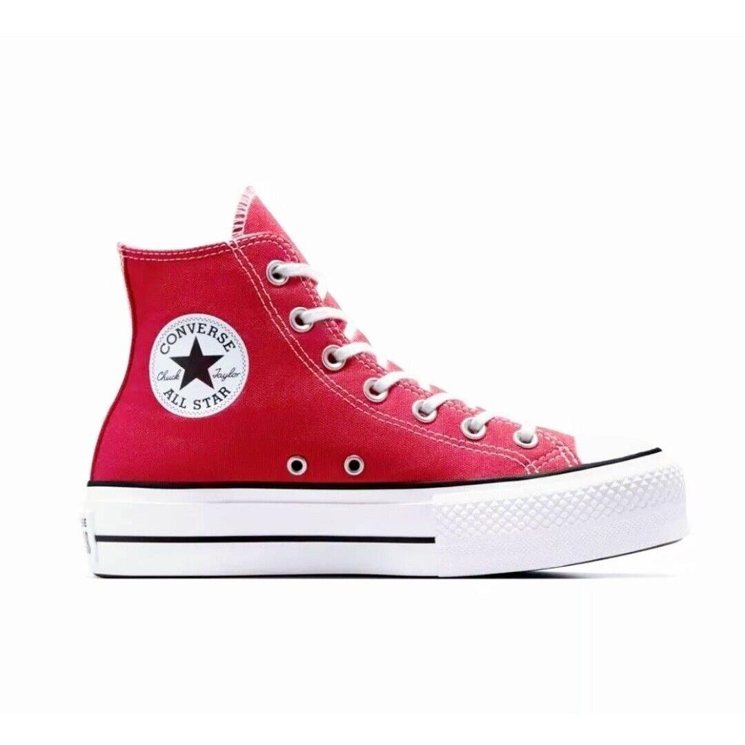 Converse Chuck Taylor All Star Lift Sz 9 Women Platform High Top Red New/box