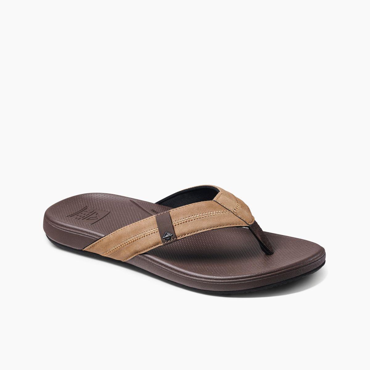 Reef Men`s Cushion Phantom 2.0 Flip Flops Brown/tan - CJ4347 Brown/tan