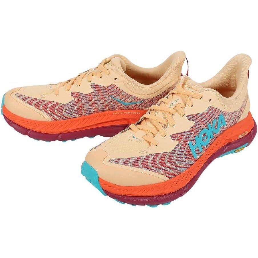 Hoka One Men`s Running Shoes on Trails Impala Flame