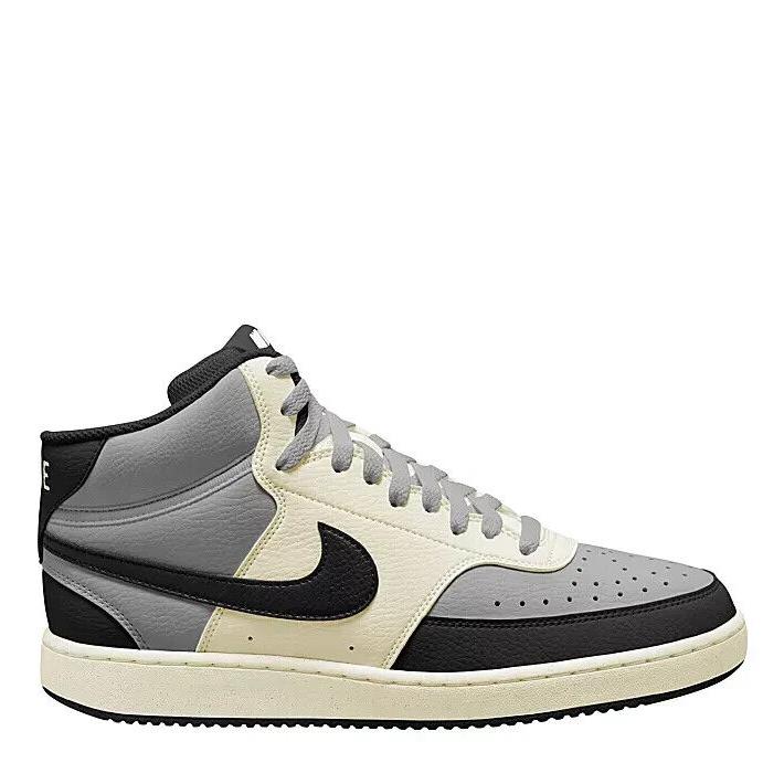 Nike Court Vision Mid High Top Men`s Shoes Sneakers Trainers Grey - Gray