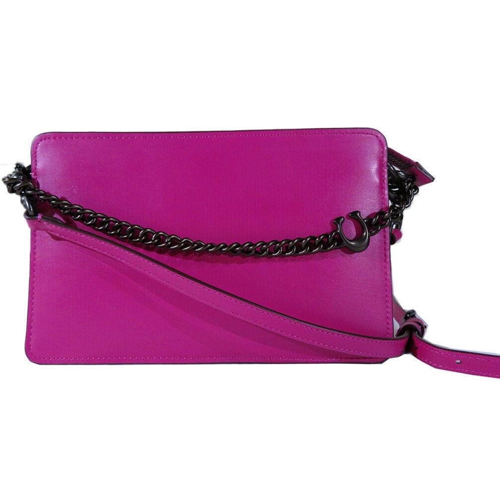 Coach Signature Chain Crossbody Bag Pink