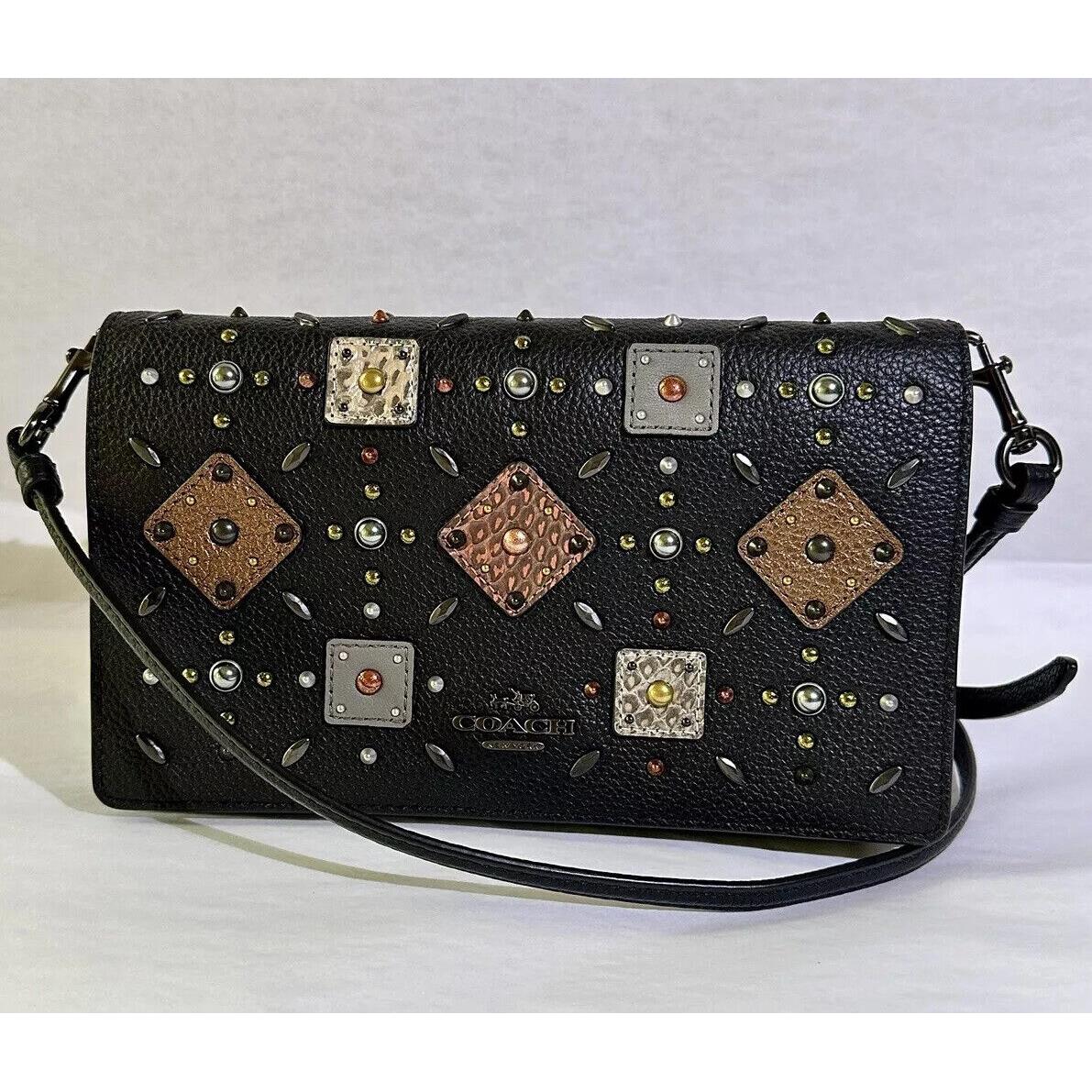 Coach Prairie Rivets Foldover Crossbody Clutch