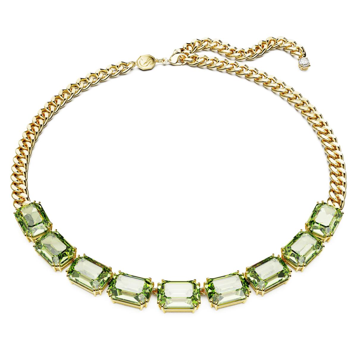 Swarovski Millenia Green Crystal Statement Necklace - Joyful Luxury Style