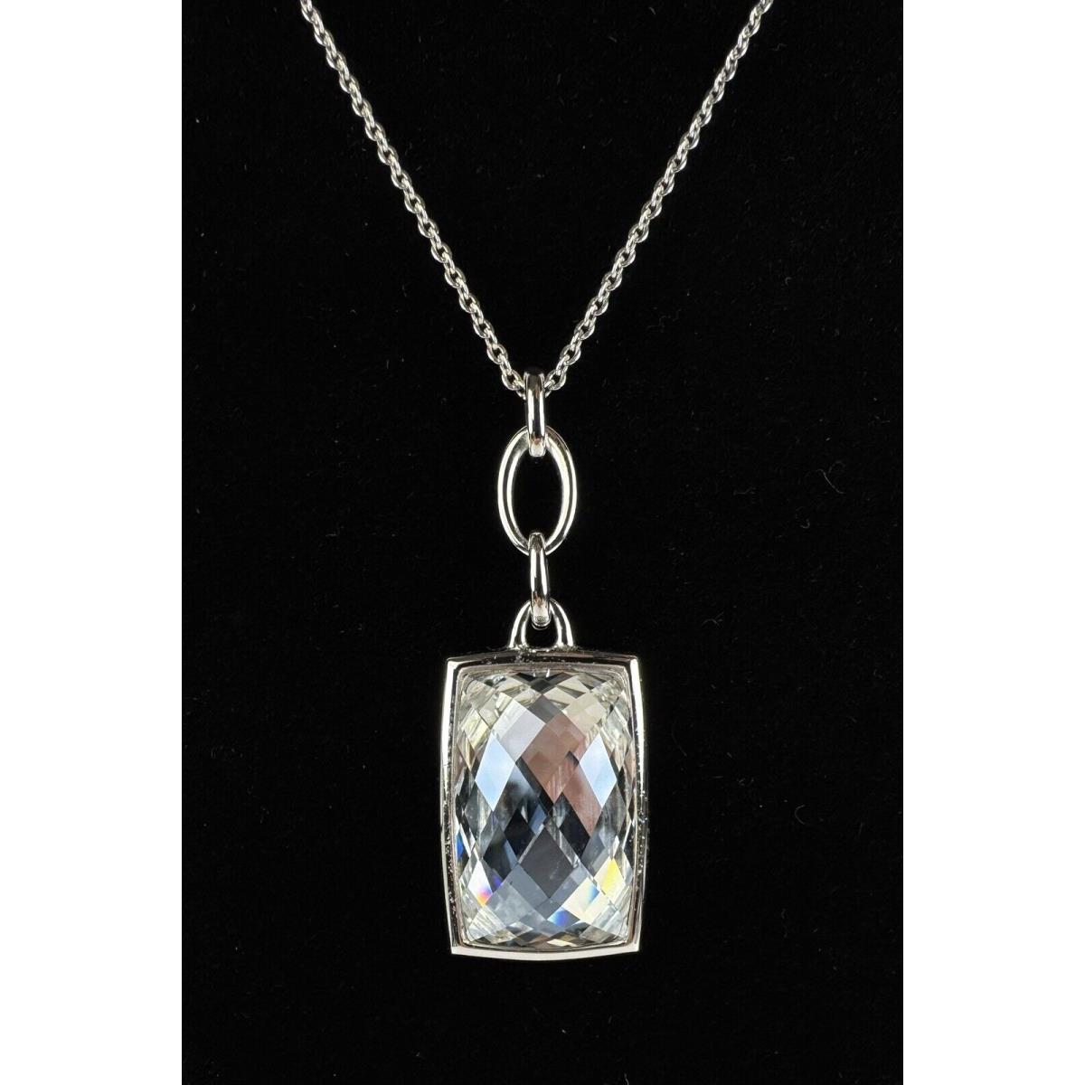 Swarovski Crystal Nirvana Pendant Silver Necklace 14 -16