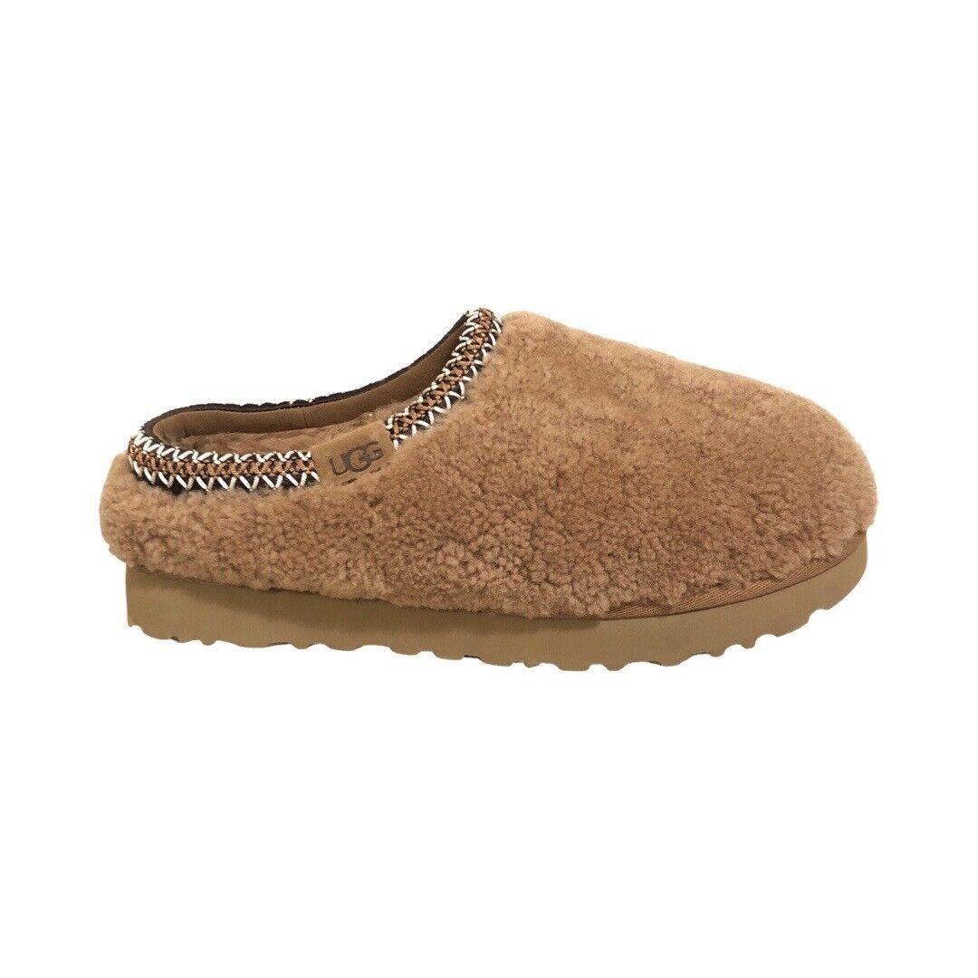 Ugg Women`s Maxi Curly Tasman Chestnut Slippers Shoes 1158356 - Chestnut