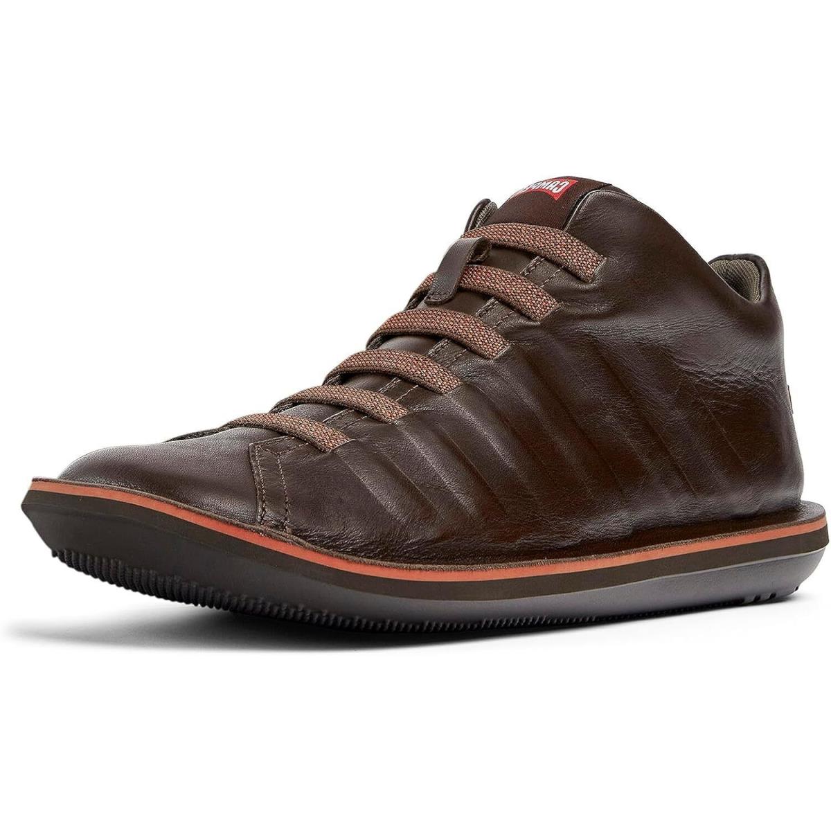 Camper Men`s Basket Bootie Ankle Boot Pecan Brown