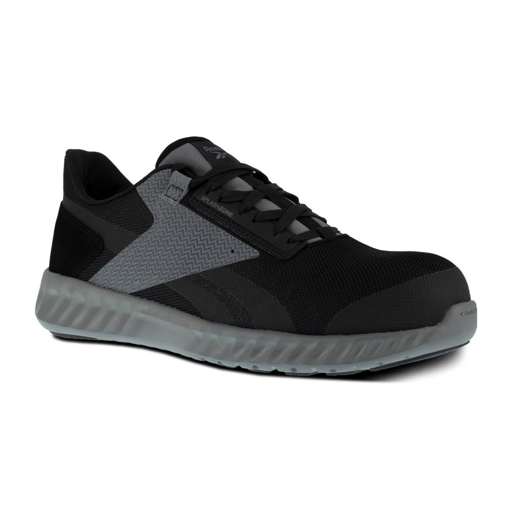 Reebok Work Men`s Sublite Legend Composite Toe Esd Athletic Work Shoe Black/grey - Black/Grey/Black