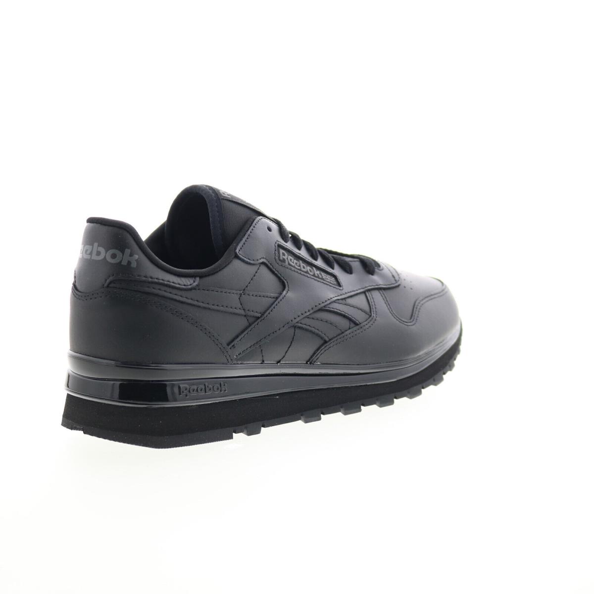 Reebok Classic Leather Clip Mens Black Leather Lifestyle Sneakers Shoes SporTipTop