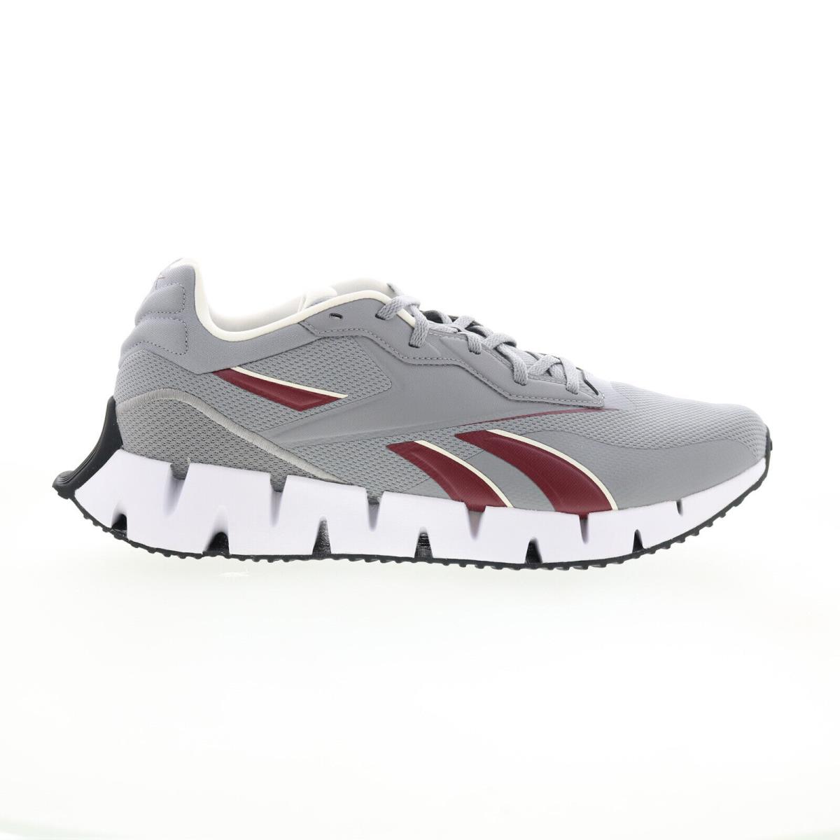 Reebok Zig Dynamica 4 Mens Gray Canvas Lace Up Lifestyle Sneakers Shoes - Gray