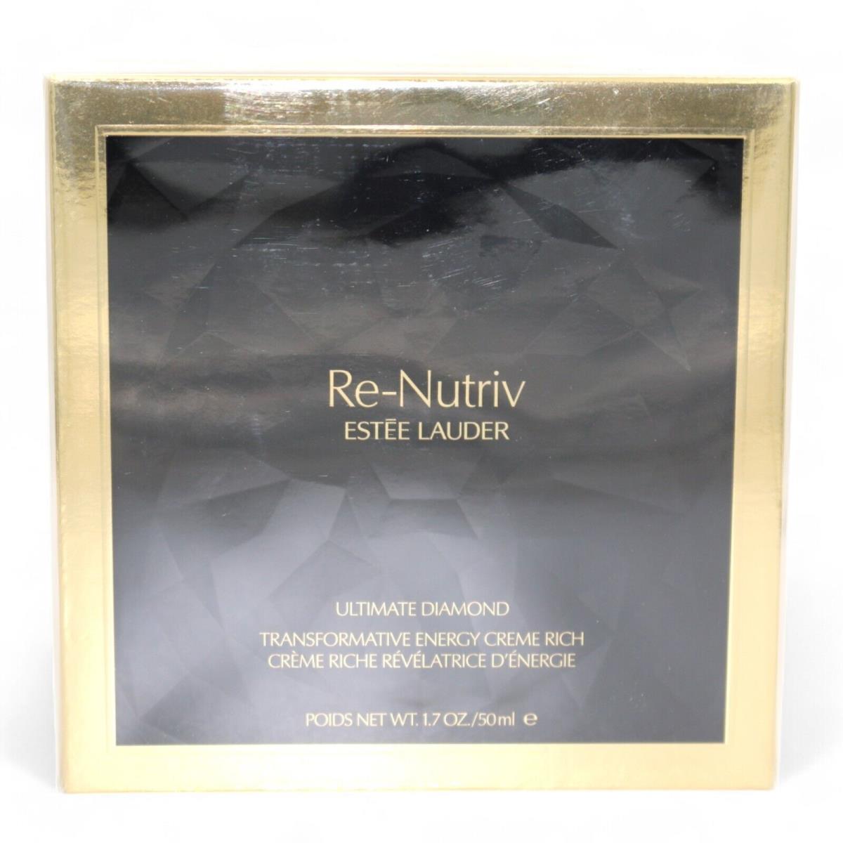 Est e Lauder Re-nutriv Ultimate Diamond Transformative Energy Creme Rich 1.7OZ