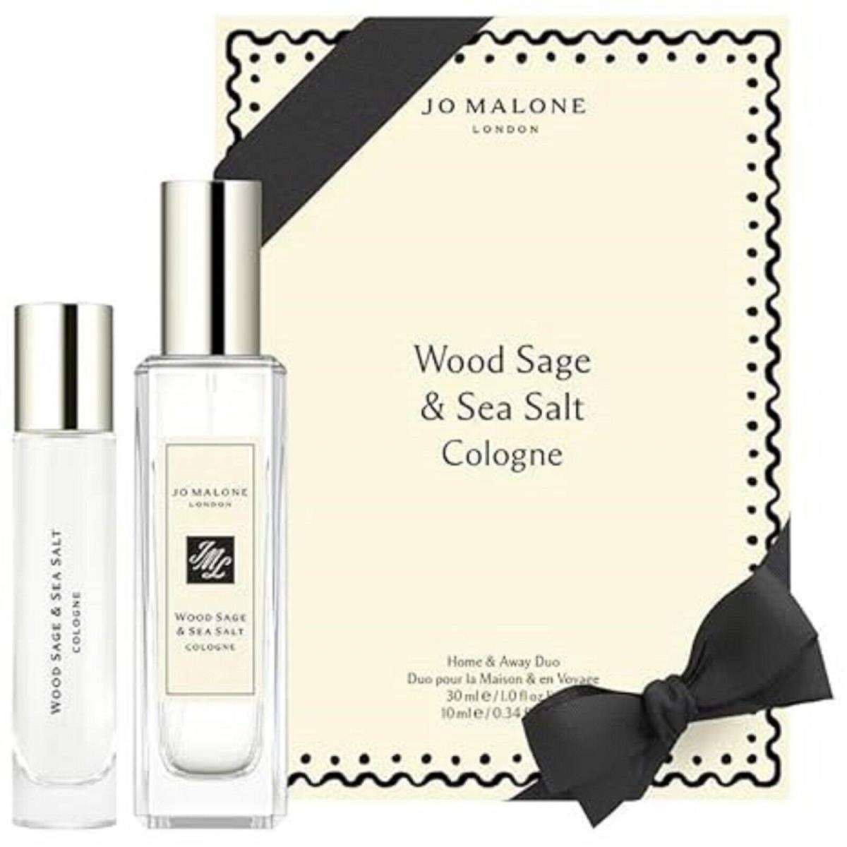 Jo Malone Home Away Duo/set Wood Sage Sea Salt 1 oz 0.34 oz Cologne Spray