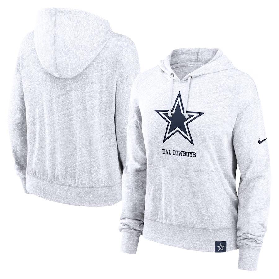 Nike Dallas Cowboys Women`s Gym Vintage Logo Pullover Hoodie - L A104