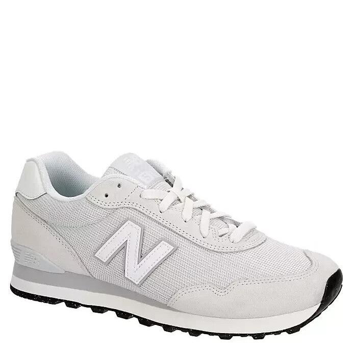 New Balance 515 Men`s Suede Athletic Running Low Top Shoes Sneakers Light Grey