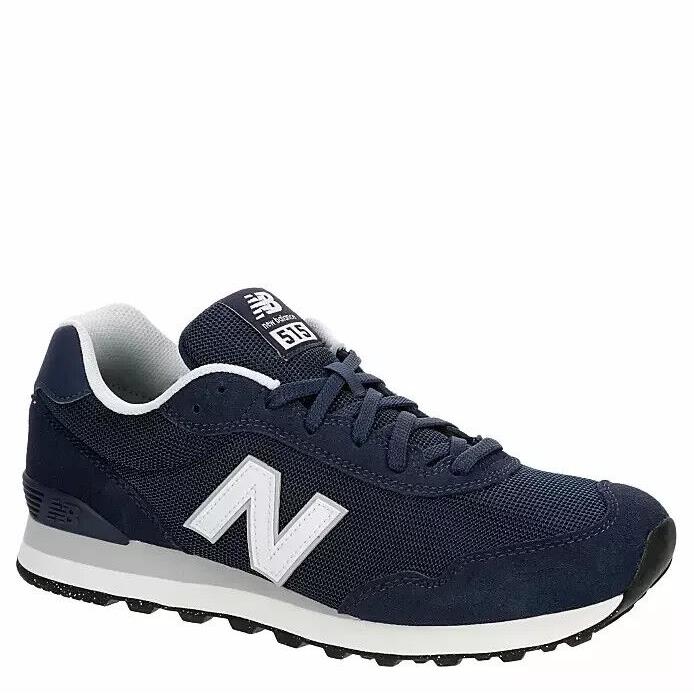 New Balance 515 Men`s Suede Athletic Running Low Top Shoes Sneakers Navy