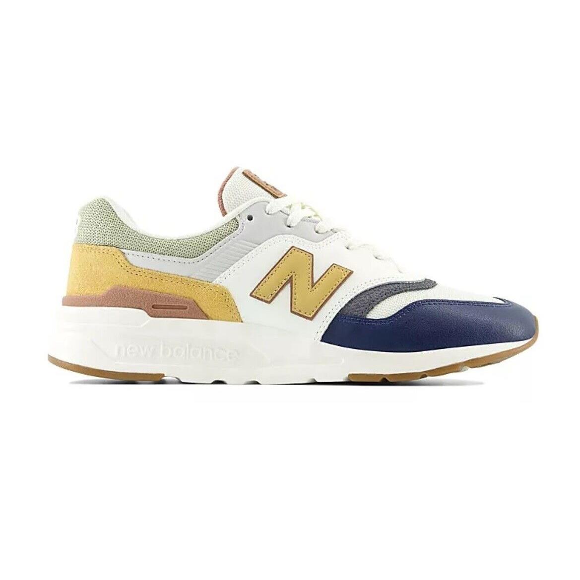 New Balance 997H Premium Men`s Retro Low Top Athletic Gym Fashion Shoes Sneakers - Sea Salt/Dolce/Navy