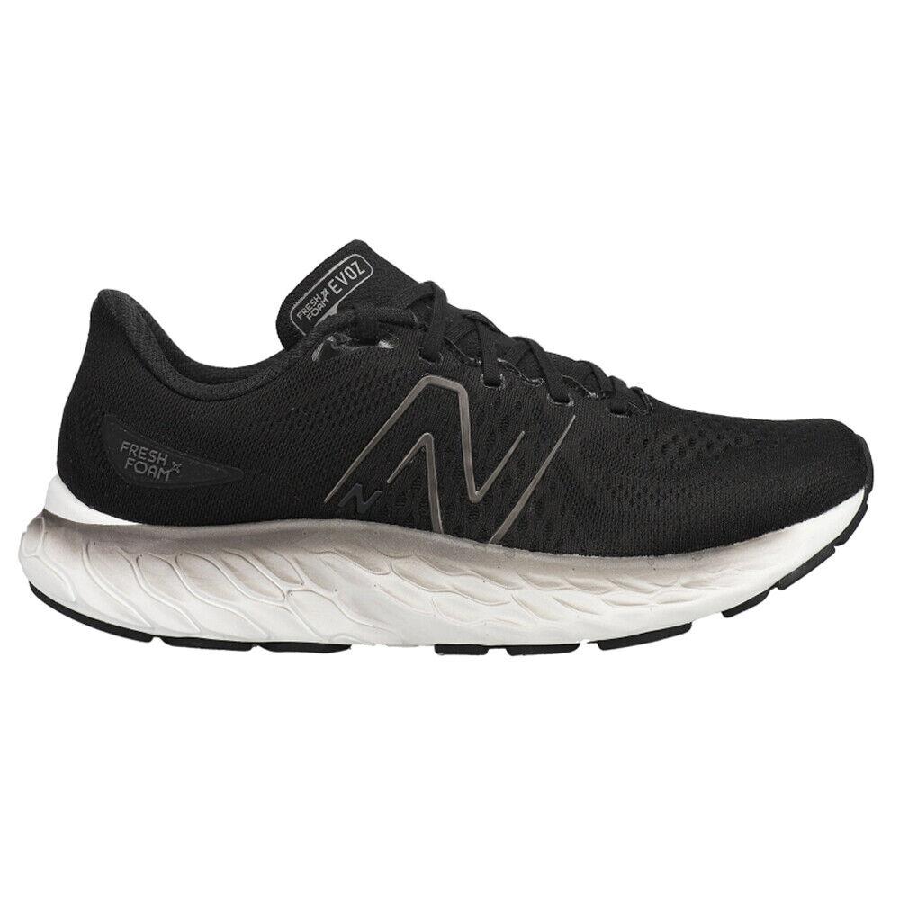 New Balance Fresh Foam X Evoz V3 Lace Up Running Mens Black Sneakers Athletic S