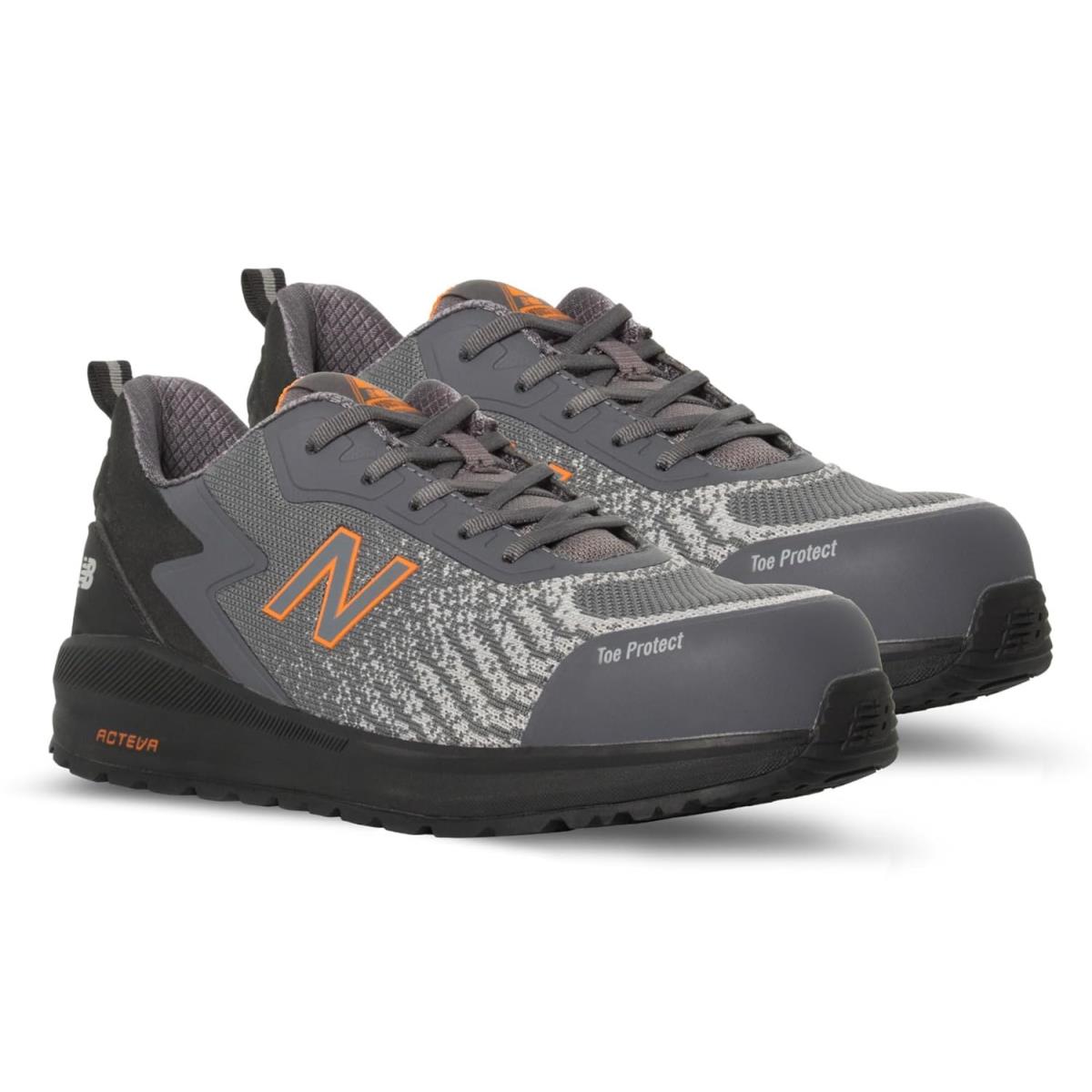 New Balance Men`s Composite Toe Speedware Industrial Boot Grey/orange 9 - Grey/Orange