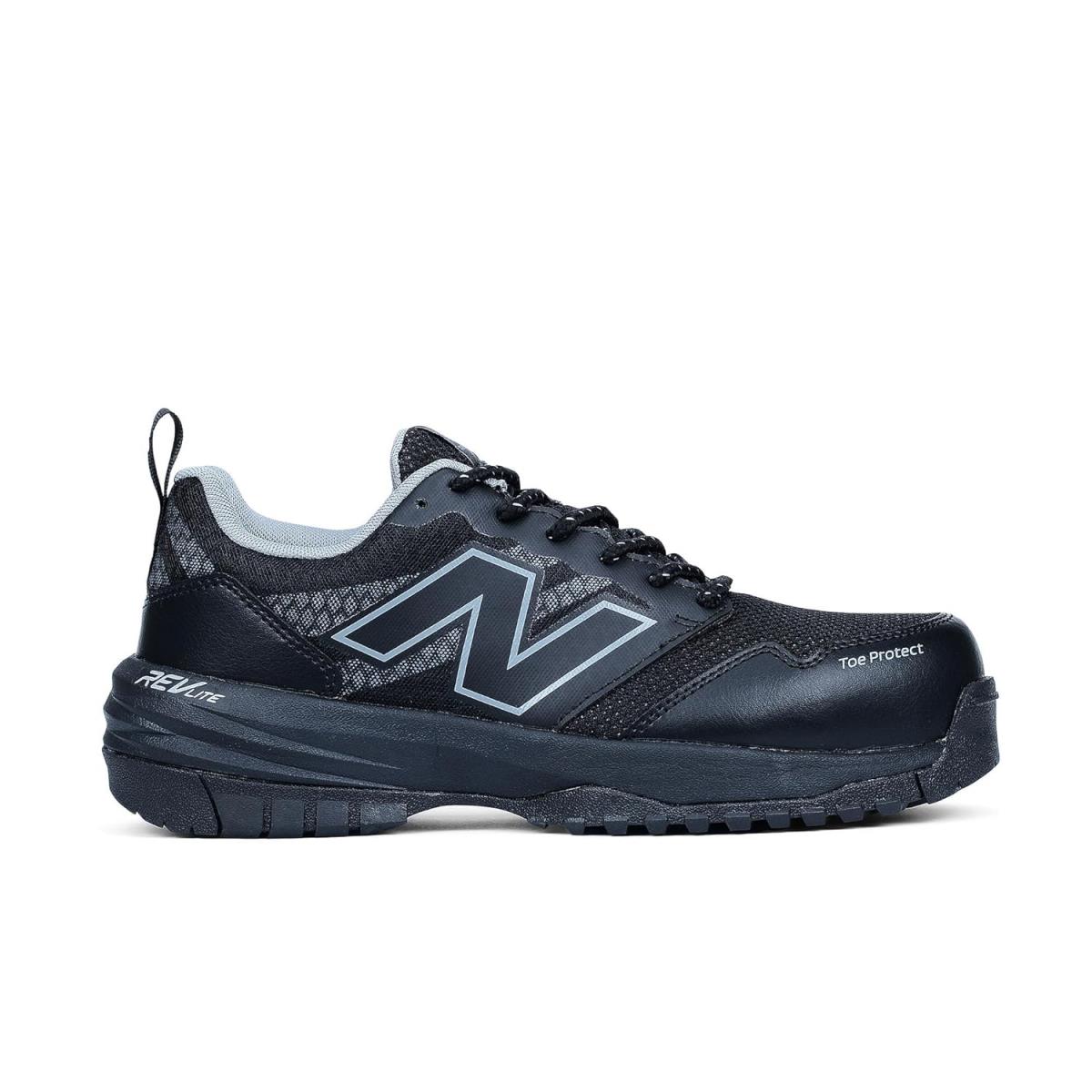 New Balance Women`s Composite Toe Quikshift Industrial Shoe Black/black/grey 8