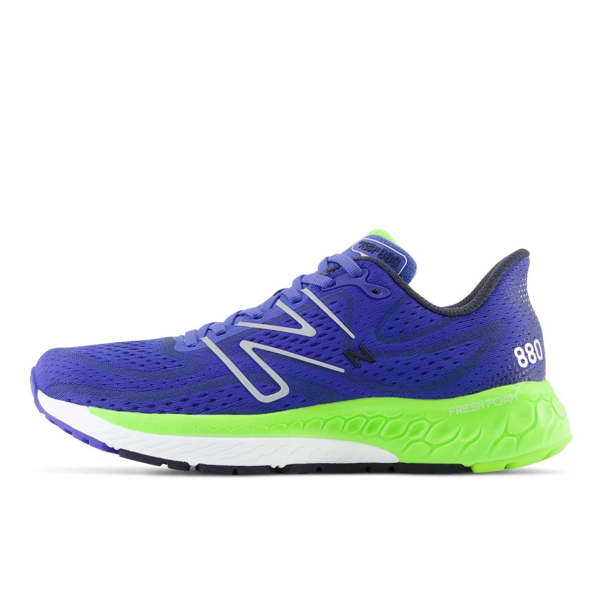 New Balance Men`s Fresh Foam X 880v13 Running Shoe Blue/pixel Green/eclipse 15