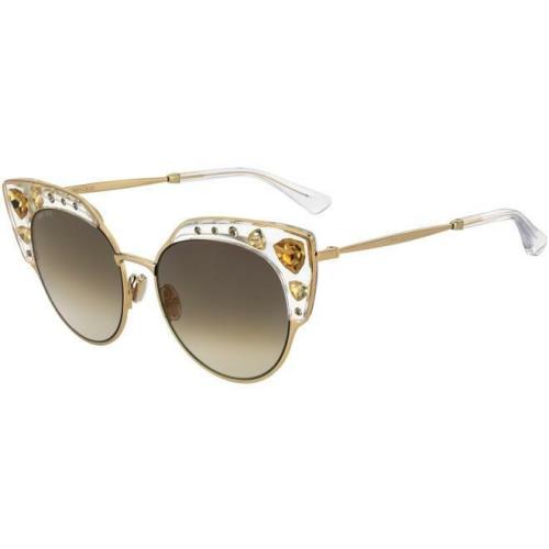 Jimmy Choo Audrey/s Gold/brown Shaded Rej/fq Sunglasses