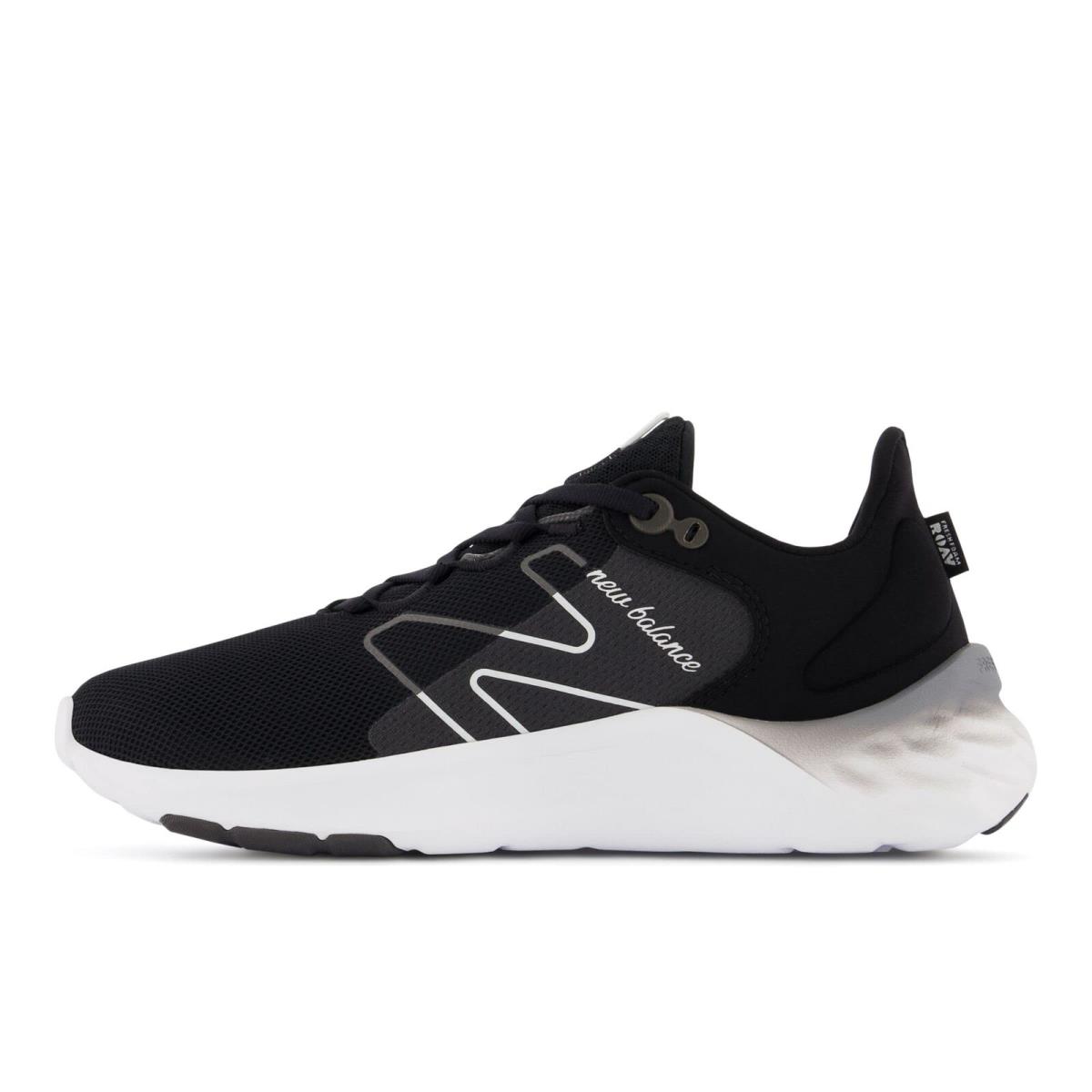 New Balance Women`s Fresh Foam Roav V2 Running Shoe Black/white 6 6 - Black/White