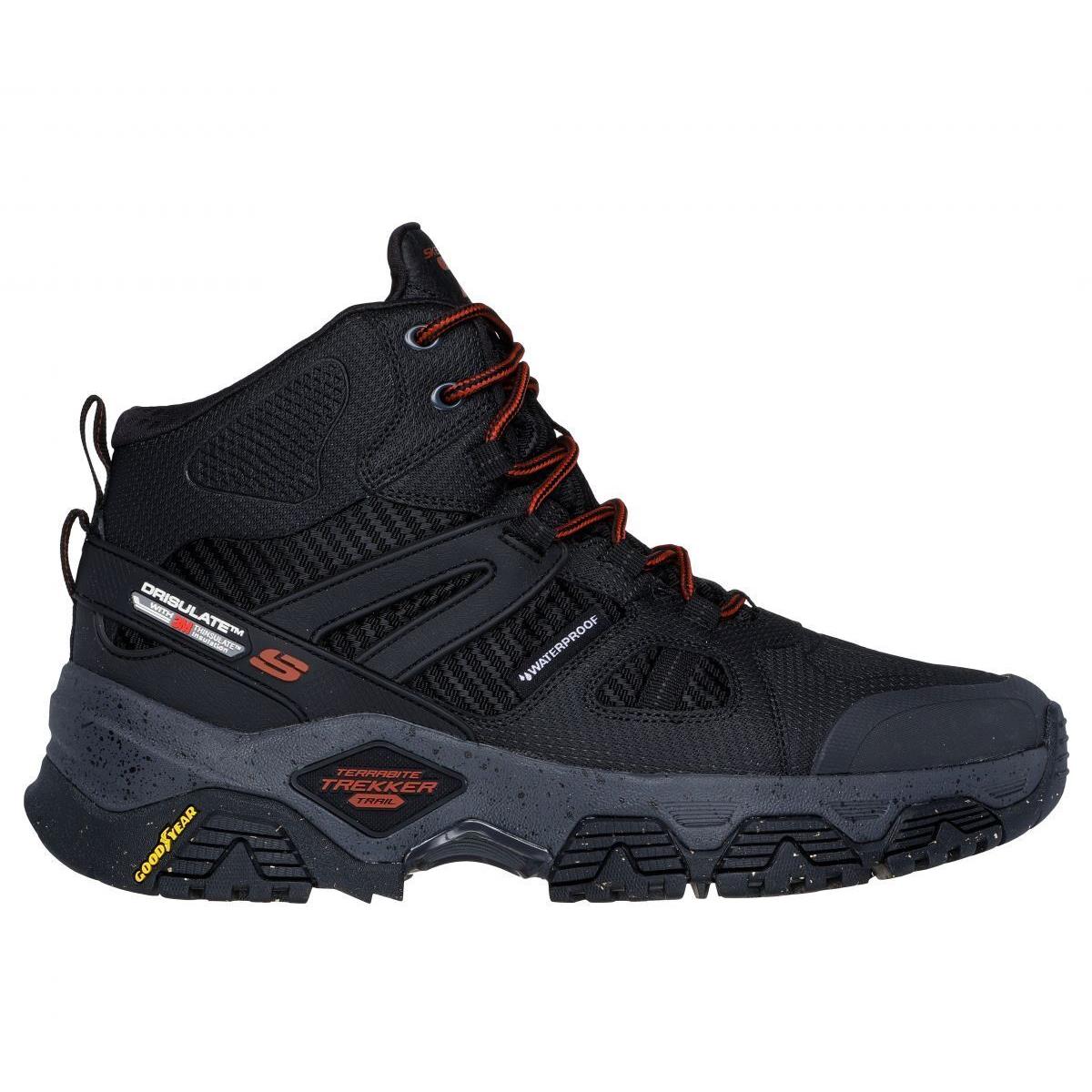 Skechers Men`s Terrabite - Trekker Hiking Boot Black/charcoal - 237499-BKCC Bla