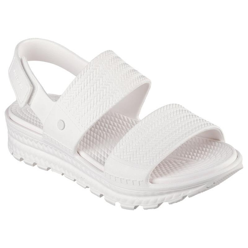 Womens Skechers Foamies: Arch Fit Footsteps - Sunny Days White Foam Sandals