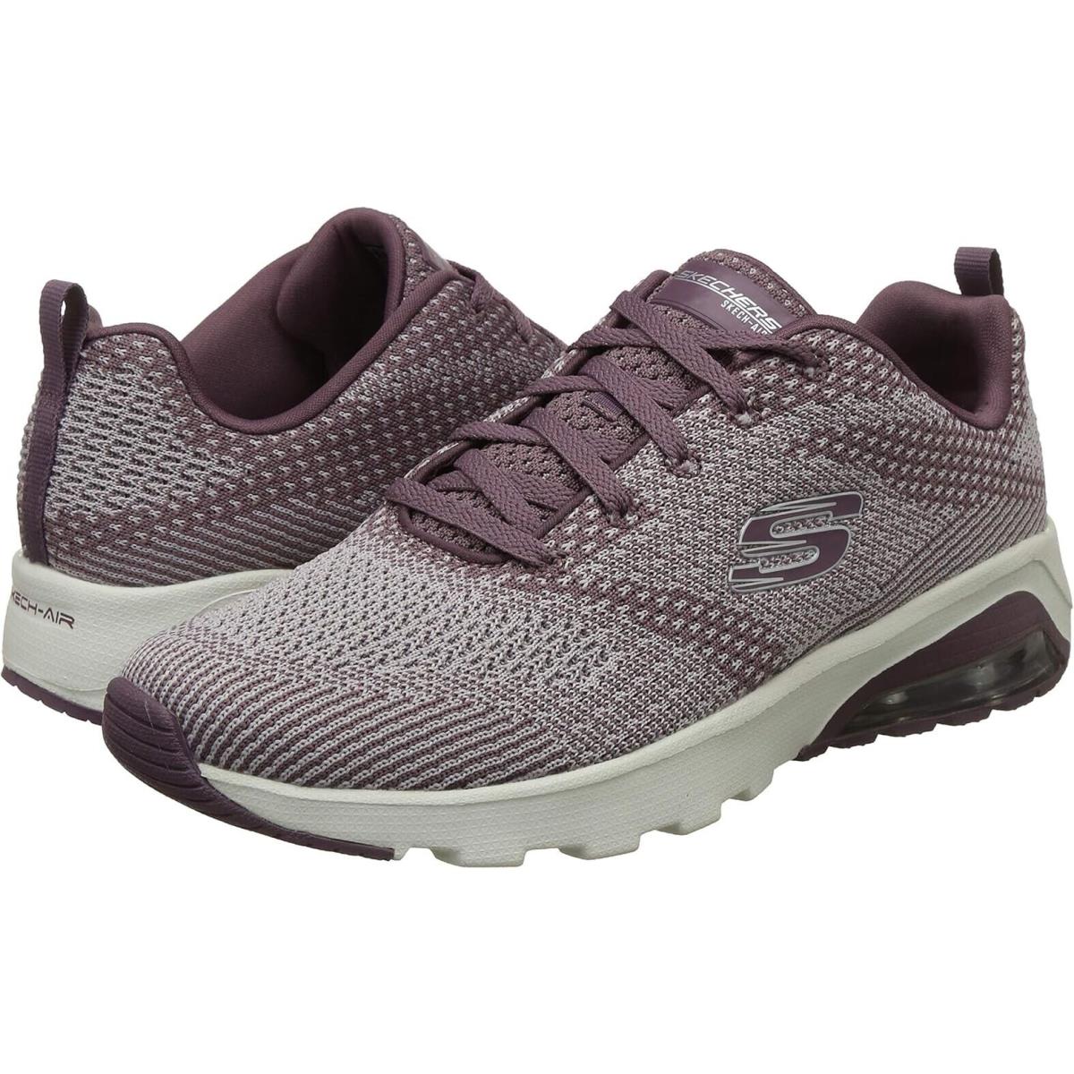 Skechers Women`s Skech Air Extreme Not Alone Sneaker Plum Mesh 11 Medium - Purple