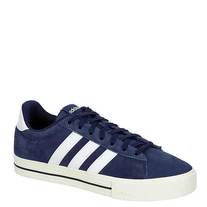 Adidas Daily 4.0 Mens Canvas Ortholite Low Top Casual Fashion Sneakers Navy - Blue